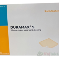 DURAMAX S silikónový superabsorpčný obväz, krytie 20x25cm 10ks