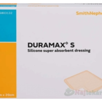 DURAMAX S silikónový superabsorpčný obväz, krytie 15x20cm 10ks