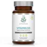 Cytoplan Vitamín D3 2500 IU, 60 vegan tabliet