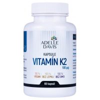 Adelle Davis Vitamín K2 MK-7, 100 mcg, 60 kapsúl