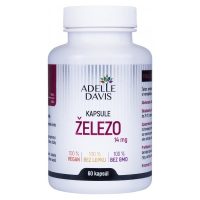 Adelle Davis železo (glukonát železnatý) 14 mg, 60 kapsúl