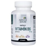 Adelle Davis Vitamín B6 (pyridoxín), 50 mg, 60 kapsúl