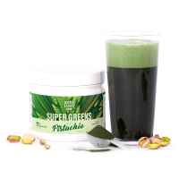 Super GREENS s pistáciovou príchuťou – energia, imunita, detox (200 g – 30 dávok)