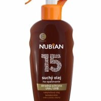 Nubian Suchý olej na opaľovanie SPF15 sprej 200ml
