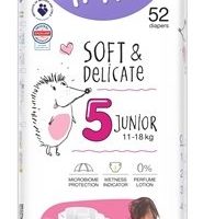 bella HAPPY Soft&Delicate 5 Junior detské plienky (11-18 kg) 52 ks