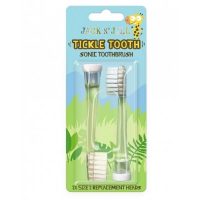 Jack N’ Jill Tickle Tooth náhradné hlavice na sonickú zubnú kefku pre deti, 2 ks