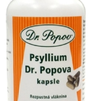 Dr.Popov Psyllium rozpustná vláknina 120 kapsúl