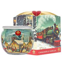 ARÔME Sviečka v skle a flower boxe, Cinnamon & Vanila 90g