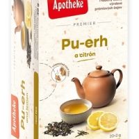 APOTHEKE PREMIER Pu-erh a citrón pravý čierny čaj 40 g
