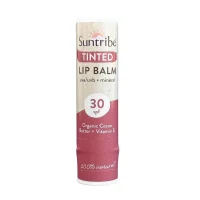 Suntribe Prírodný minerálny balzam na pery SPF 30 – telová, 5 g