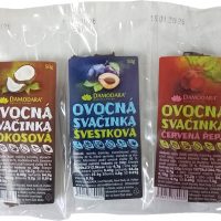 Damodara Ovocná tyčinka svačinka 60g - Jablková s chia semienkami