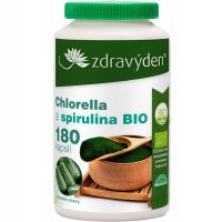 Zdravý den Chlorella a Spirulina BIO 180 kapsúl