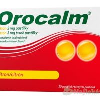 Orocalm citrón 3 mg na bolesť hrdla