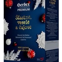 HERBEX Premium Štastné, veselé a čajové čaje (ovocný čaj + zázvorový čaj + lapacho) vrecúška 3x20 ks