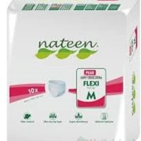 Nateen FLEXI PLUS M nohavičky plienkové, obvod bokov 90-130cm, savosť 2150ml, 10ks