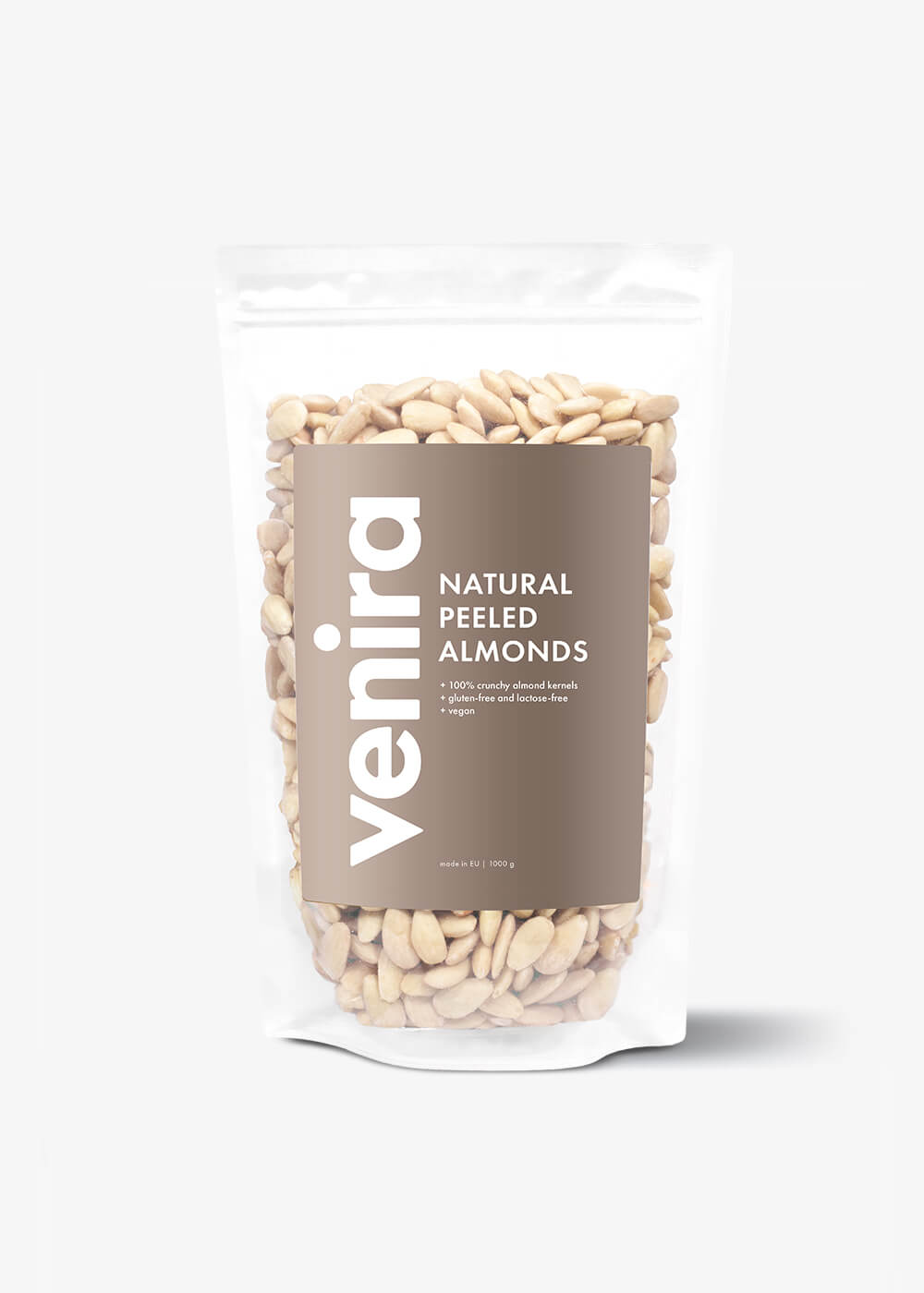 VENIRA mandle natural – lúpané, výhodné balenie 1000 g 1000 g