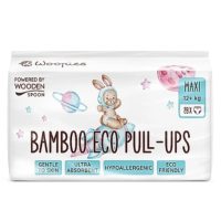Detské bambusové EKO plienkové nohavičky Woopies MAXI (12+ kg), 28 ks