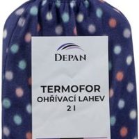 DEPAN Termofor ohrievacia fľaša s pleteným obalom BODKA 2 l
