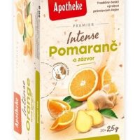 APOTHEKE PREMIER Intense Pomaranč a Zázvor zázvorový čaj 20x2,5 g