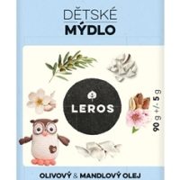 LEROS DETSKÉ MYDLO OLIVOVÝ & MANDĽOVÝ OLEJ tuhé mydlo 90 g