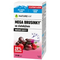 NATUREVIA Mega brusnice so zlatobyľou 20% 50 + 10 zdarma inov.2026 60 kapsúl