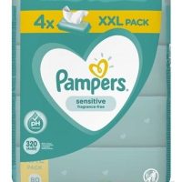 PAMPERS Baby Wipes Sensitive vlhčené obrúsky XXL pack 4x80 ks (320 ks)