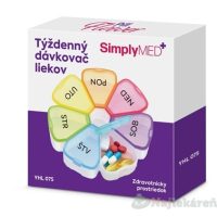 SimplyMED Pill Flower týždenný dávkovač liekov