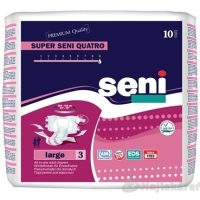 Seni SUPER QUATRO large 3 plienkové nohavičky, pás 100-150cm, 10ks