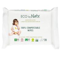 Naty vlhčené obrúsky Naty bez vône, 20 ks
