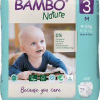 BAMBO 3 (4-8 kg) detské plienky priedušné 28 ks