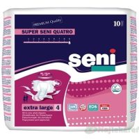 Seni SUPER QUATRO extra large 4 plienkové nohavičky, pás 130-170cm, 10ks