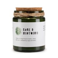 AWM Sójová Sviečka Woodwick - Šalvia a Mätové Drevo 150g